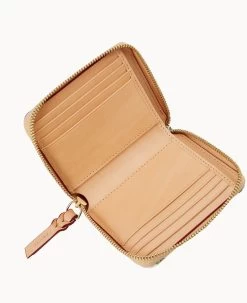 Botanical Collection Small Zip Around Wallet White -Online Sale Dooney & Bourke W0329G BZWHSVNA ALT2 1