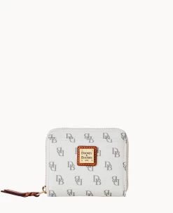 Gretta Small Zip Around Wallet Bordeaux -Online Sale Dooney & Bourke W0329G NGBOPATN