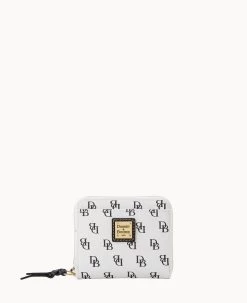 Gretta Small Zip Around Wallet Bordeaux -Online Sale Dooney & Bourke W0329G NGWHPABL