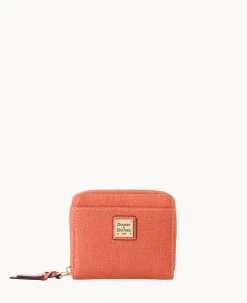 Saffiano Small Zip Around Wallet Marine -Online Sale Dooney & Bourke W0329G SICRSICR