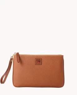 Pebble Grain Large Wristlet Blush -Online Sale Dooney & Bourke W0333G 9PCAPAKR