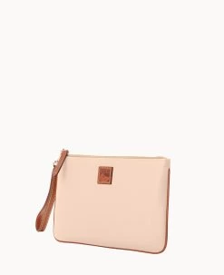 Pebble Grain Large Wristlet Blush -Online Sale Dooney & Bourke W0333G 9PZLPAKR ALT1 1