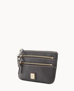 Saffiano Triple Zip Wristlet Black -Online Sale Dooney & Bourke W0335G SIBLSIBL ALT1 1