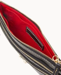Saffiano Triple Zip Wristlet Black -Online Sale Dooney & Bourke W0335G SIBLSIBL ALT2 1