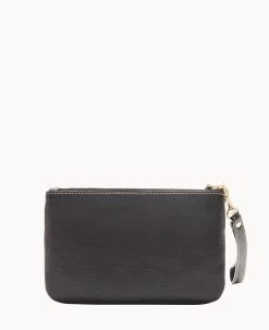 Saffiano Triple Zip Wristlet Black -Online Sale Dooney & Bourke W0335G SIBLSIBL ALT3 1