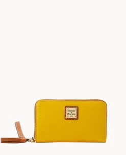 Wexford Leather Zip Around Wristlet Red -Online Sale Dooney & Bourke W0337G JKSNPANA