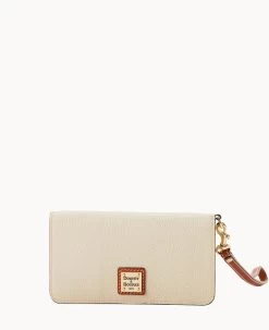 Pebble Grain Fey Phone Wristlet Black Black 31 Pebble Grain Fey Phone Wristlet Black Black -Online Sale Dooney & Bourke W0431G AWBOPATN