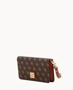 Gretta Fey Phone Wristlet Brown Tmoro -Online Sale Dooney & Bourke W0431G NGBMPATN ALT1 1