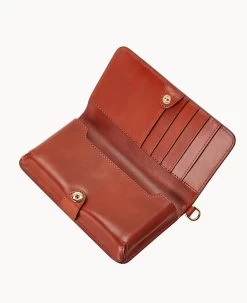 Gretta Fey Phone Wristlet Brown Tmoro -Online Sale Dooney & Bourke W0431G NGBMPATN ALT2