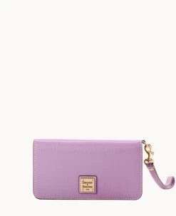 Saffiano Fey Phone Wristlet Amber 32 Saffiano Fey Phone Wristlet Amber -Online Sale Dooney & Bourke W0431G SILUSILU