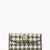 Houndstooth Continental Clutch Green 2 Houndstooth Continental Clutch Green -Online Sale Dooney & Bourke W0507G 1HGRPABM0001