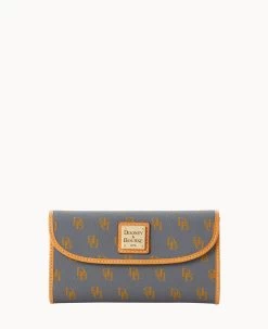 Blakely Continental Clutch Brown Tmoro -Online Sale Dooney & Bourke W0507G NGSLPABS