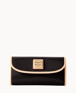 Patent Continental Clutch Black 27 Patent Continental Clutch Black -Online Sale Dooney & Bourke W0507G PTBLSVNA0002 1