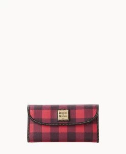 Tucker Continental Clutch Red -Online Sale Dooney & Bourke W0507G TURDPABL 2