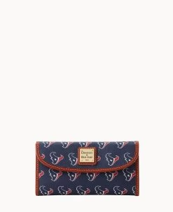 NFL Texans Continental Clutch TEXANS -Online Sale Dooney & Bourke W0507M NJNVPATNTEXA 2