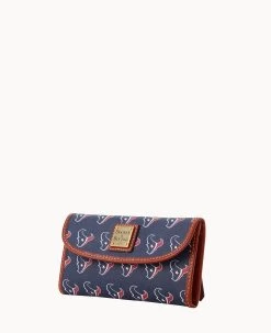 NFL Texans Continental Clutch TEXANS -Online Sale Dooney & Bourke W0507M NJNVPATNTEXA ALT1 1