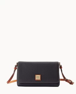 Pebble Grain Becca Crossbody Black Black -Online Sale Dooney & Bourke W1033G AWBLPATN