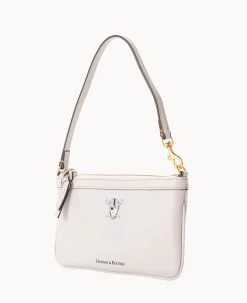 NFL Raiders Large Slim Wristlet RAIDERS -Online Sale Dooney & Bourke W1111D N1ECSCECRAID ALT1