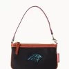 NFL Panthers Large Slim Wristlet PANTHERS -Online Sale Dooney & Bourke W1111G INBLPATNPANT