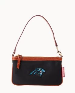 NFL Panthers Large Slim Wristlet PANTHERS -Online Sale Dooney & Bourke W1111G INBLPATNPANT 2
