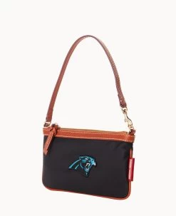 NFL Panthers Large Slim Wristlet PANTHERS -Online Sale Dooney & Bourke W1111G INBLPATNPANT ALT1 1