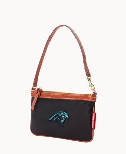 NFL Panthers Large Slim Wristlet PANTHERS -Online Sale Dooney & Bourke W1111G INBLPATNPANT ALT1