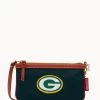 NFL Packers Large Slim Wristlet Packers -Online Sale Dooney & Bourke W1111G INBLPATNPCKR