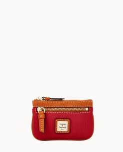 Pebble Grain Coin Case Red -Online Sale Dooney & Bourke W1160G AWRDPATN 2