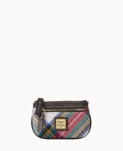 Tartan Small Coin Case Navy -Online Sale Dooney & Bourke W1160G TTWHPABL
