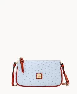 Ostrich Lexi Crossbody Grey 37 Ostrich Lexi Crossbody Grey -Online Sale Dooney & Bourke W1400G OT3FPATN