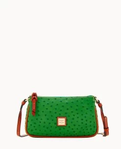 Ostrich Lexi Crossbody Grey 34 Ostrich Lexi Crossbody Grey -Online Sale Dooney & Bourke W1400G OTGRPATN