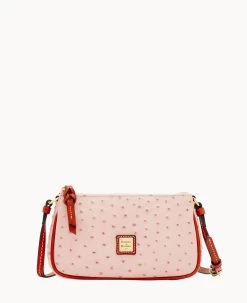 Ostrich Lexi Crossbody Grey 36 Ostrich Lexi Crossbody Grey -Online Sale Dooney & Bourke W1400G OTROPATN