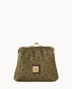 Ostrich Large Frame Purse Grey -Online Sale Dooney & Bourke W1407G OTOLPABM