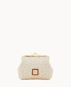 Ostrich Large Frame Purse Grey -Online Sale Dooney & Bourke W1407G OTPEPATN