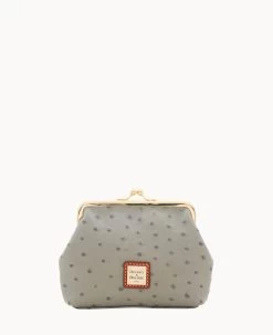 Ostrich Large Frame Purse Grey -Online Sale Dooney & Bourke W1407G OTUQPATN