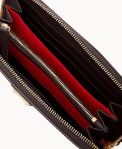 Saffiano Large Zip Around Smoke Grey -Online Sale Dooney & Bourke W4032G SISMSISM ALT2 1