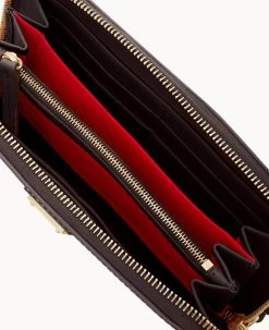 Saffiano Large Zip Around Smoke Grey -Online Sale Dooney & Bourke W4032G SISMSISM ALT2