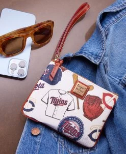 MLB Twins Stadium Wristlet TWINS -Online Sale Dooney & Bourke WNGTW0279 ILD lifestyle 1